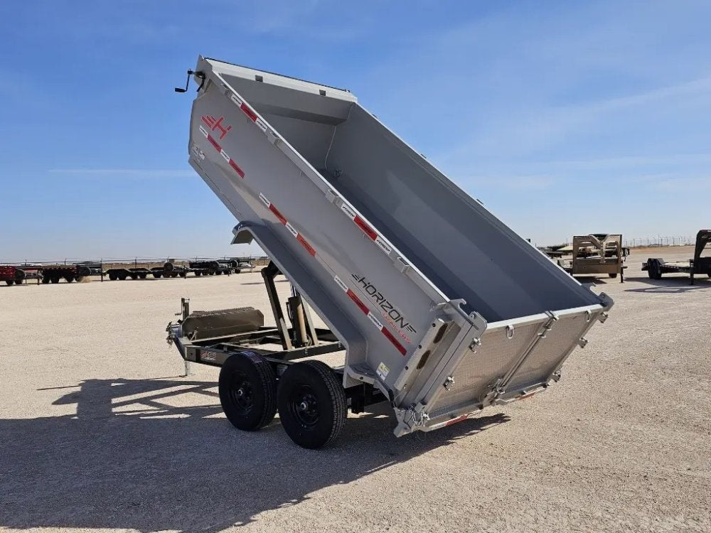 12' Horizon HZ6 Bumper Pull Dump Trailer 36" Side Walls - (2) 5.2K Axles - Bumper Pull Dump - TrailerSwap