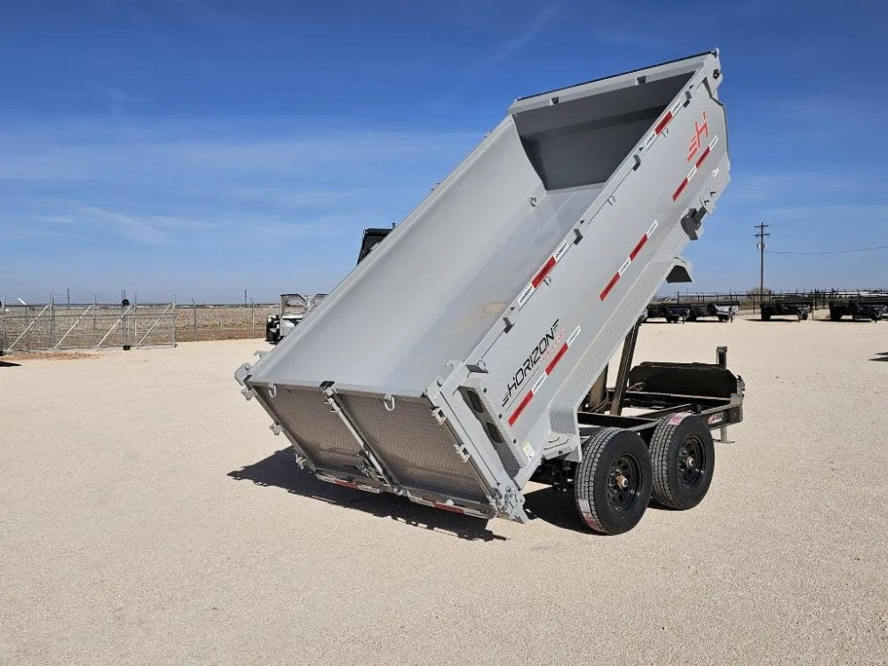 12' Horizon HZ6 Bumper Pull Dump Trailer 36" Side Walls - (2) 5.2K Axles - Bumper Pull Dump - TrailerSwap