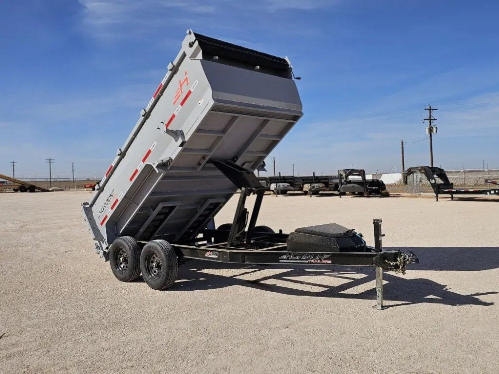 12' Horizon HZ6 Bumper Pull Dump Trailer 36" Side Walls - (2) 5.2K Axles - Bumper Pull Dump - TrailerSwap