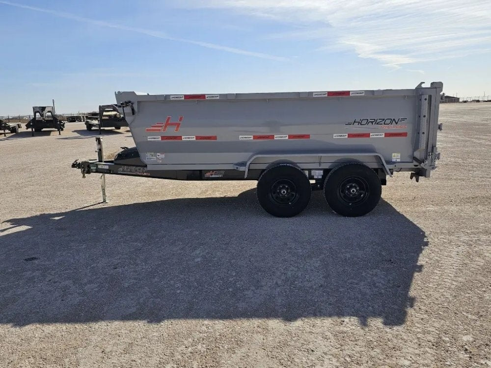 12' Horizon HZ6 Bumper Pull Dump Trailer 36" Side Walls - (2) 5.2K Axles - Bumper Pull Dump - TrailerSwap
