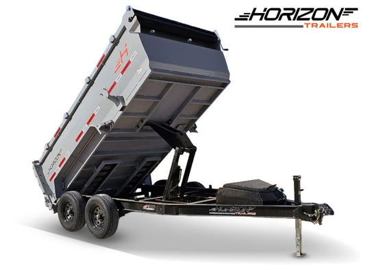 12' Horizon HZ6 Bumper Pull Dump Trailer 36" Side Walls - (2) 5.2K Axles - Bumper Pull Dump - TrailerSwap