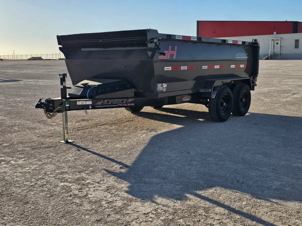 12' Horizon HZ6 Bumper Pull Dump Trailer 36" Side Walls - (2) 5.2K Axles - Bumper Pull Dump - TrailerSwap