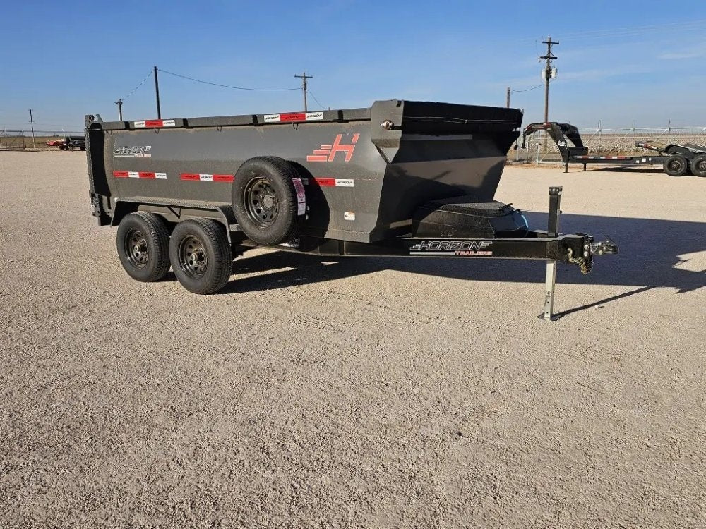 12' Horizon HZ6 Bumper Pull Dump Trailer 36" Side Walls - (2) 5.2K Axles - Bumper Pull Dump - TrailerSwap