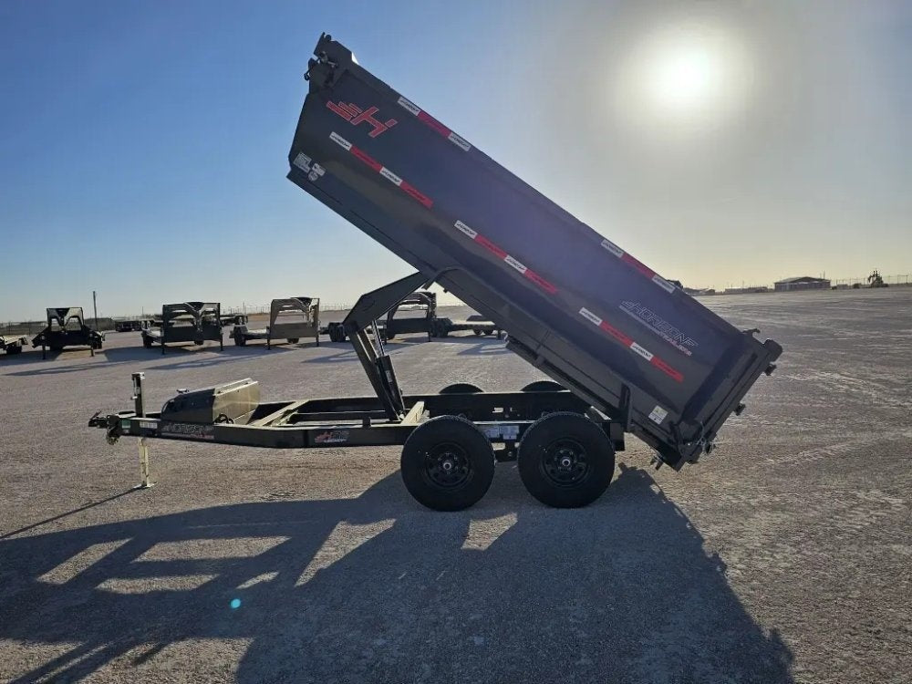 12' Horizon HZ6 Bumper Pull Dump Trailer 36" Side Walls - (2) 5.2K Axles - Bumper Pull Dump - TrailerSwap