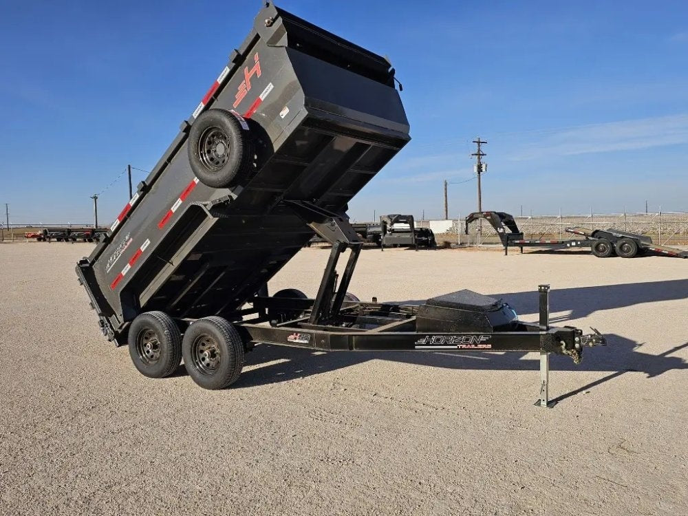 12' Horizon HZ6 Bumper Pull Dump Trailer 36" Side Walls - (2) 5.2K Axles - Bumper Pull Dump - TrailerSwap
