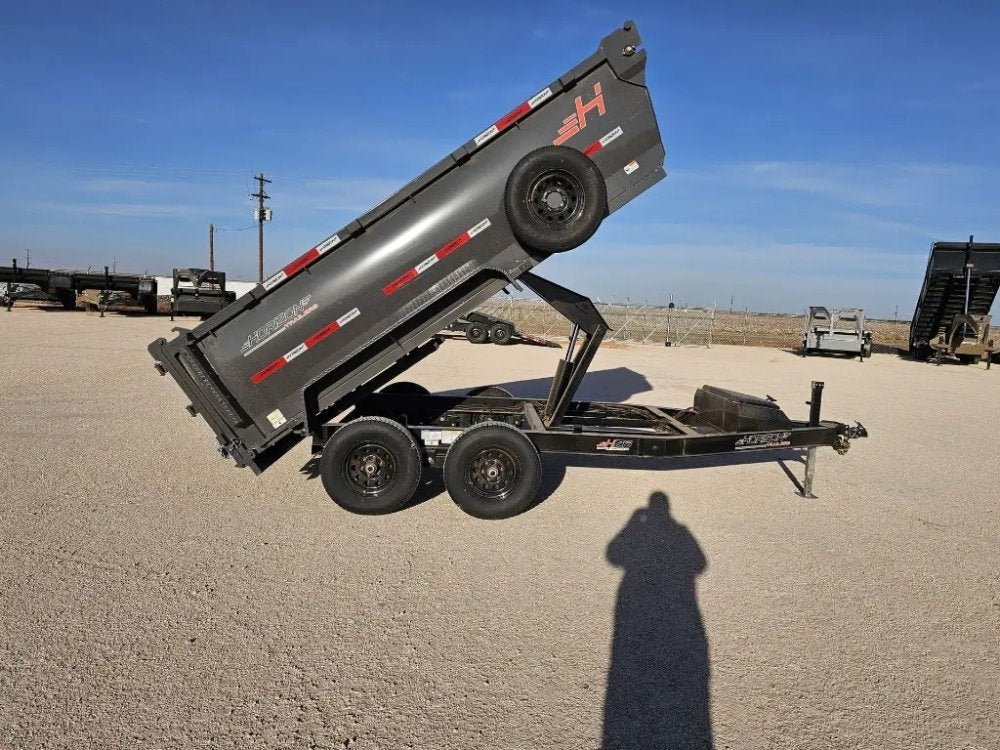 12' Horizon HZ6 Bumper Pull Dump Trailer 36" Side Walls - (2) 5.2K Axles - Bumper Pull Dump - TrailerSwap