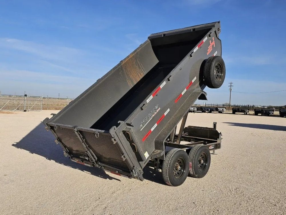 12' Horizon HZ6 Bumper Pull Dump Trailer 36" Side Walls - (2) 5.2K Axles - Bumper Pull Dump - TrailerSwap