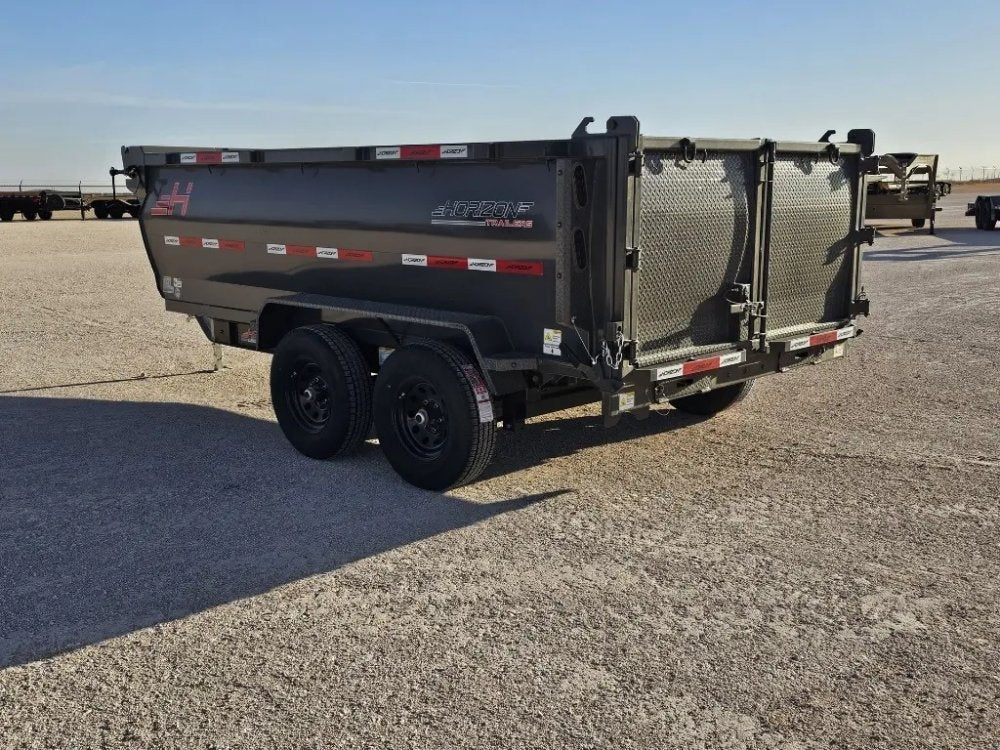 12' Horizon HZ6 Bumper Pull Dump Trailer 36" Side Walls - (2) 5.2K Axles - Bumper Pull Dump - TrailerSwap