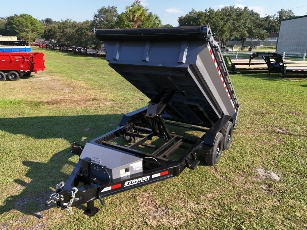 12' Stryker EDT Bumper Pull Dump Trailer 20" Side Walls - (2) 7k Axles - Bumper Pull Dump/Dump Trailers - Stryker Dealership Group