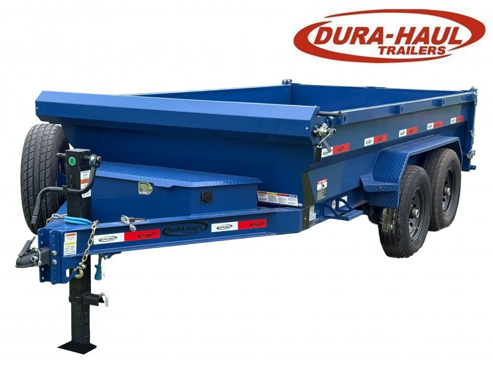 12' x 6' Dump Trailer DRM 24" Side Walls (2) 7K Axles Scissor Lift - Bumper Pull Dump - Dump Trailers - TrailerSwap