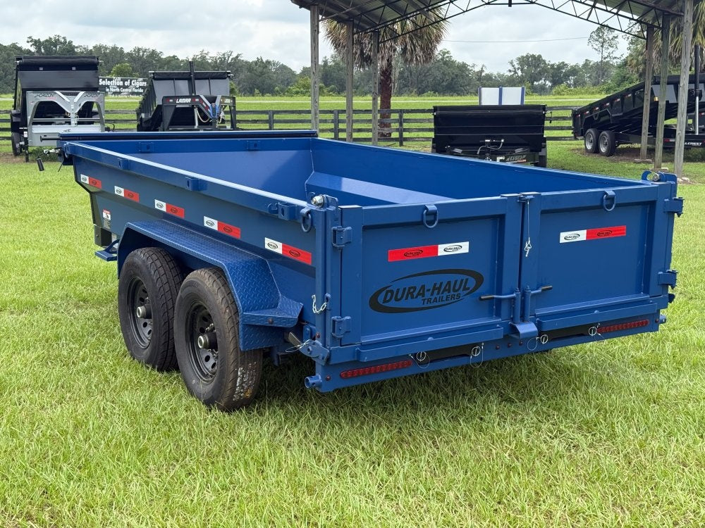 12' x 6' Dump Trailer DRM 24" Side Walls (2) 7K Axles Scissor Lift - Bumper Pull Dump - Dump Trailers - TrailerSwap