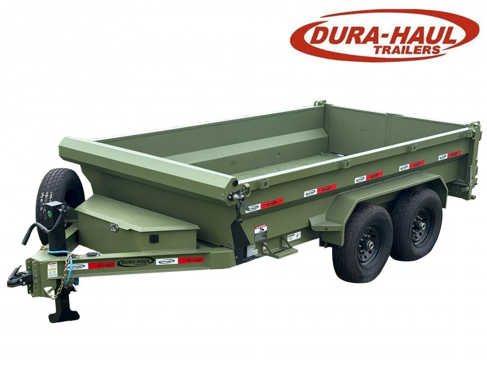 12' x 6' Dump Trailer DRM 24" Side Walls (2) 7K Axles Scissor Lift - Bumper Pull Dump - Dump Trailers - TrailerSwap