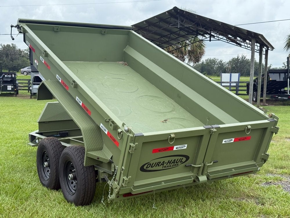 12' x 6' Dump Trailer DRM 24" Side Walls (2) 7K Axles Scissor Lift - Bumper Pull Dump - Dump Trailers - TrailerSwap