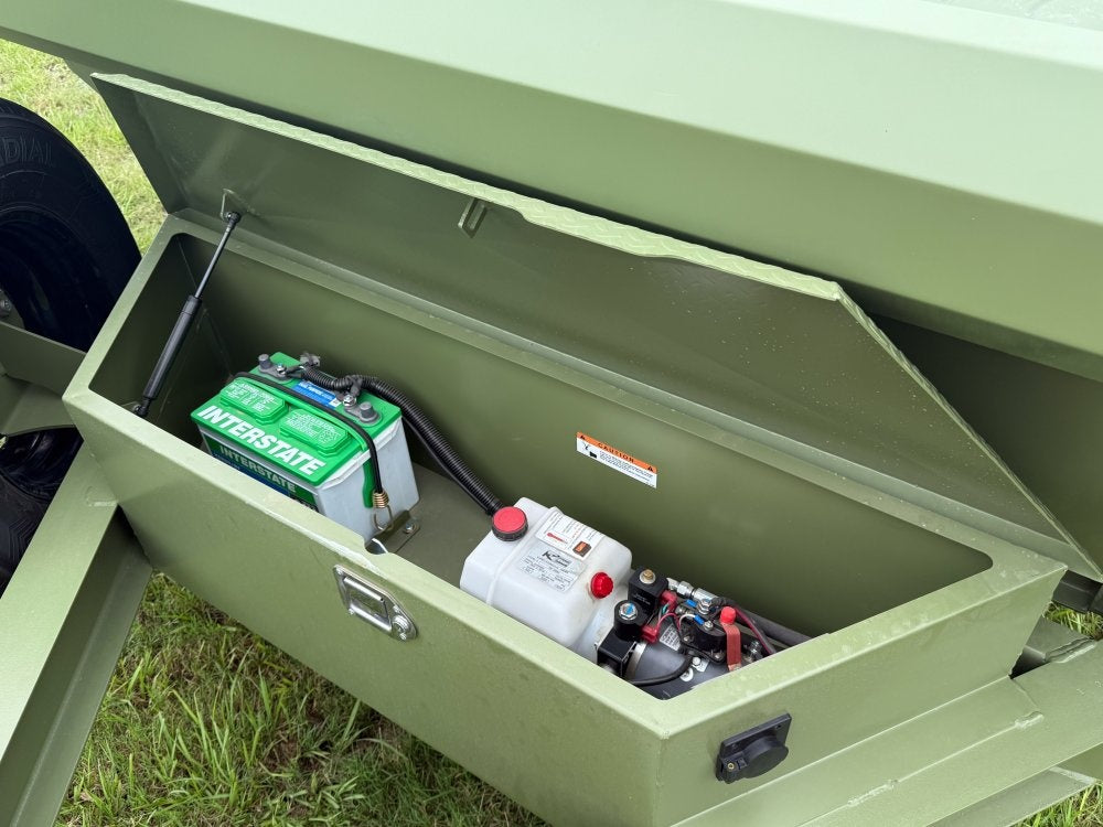 12' x 6' Dump Trailer DRM 24" Side Walls (2) 7K Axles Scissor Lift - Bumper Pull Dump - Dump Trailers - TrailerSwap