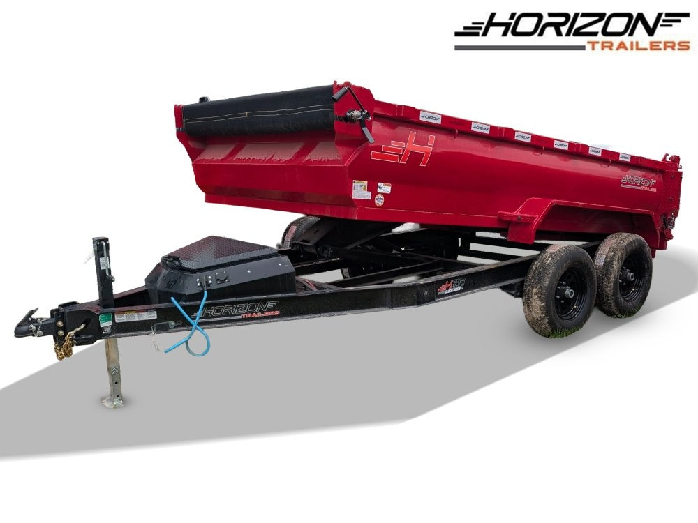 12'x77" Horizon HZ6 Bumper Pull Dump - Bumper Pull Dump - TrailerSwap