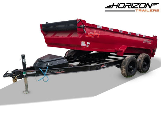 12'x77" Horizon HZ6 Bumper Pull Dump - Bumper Pull Dump - TrailerSwap