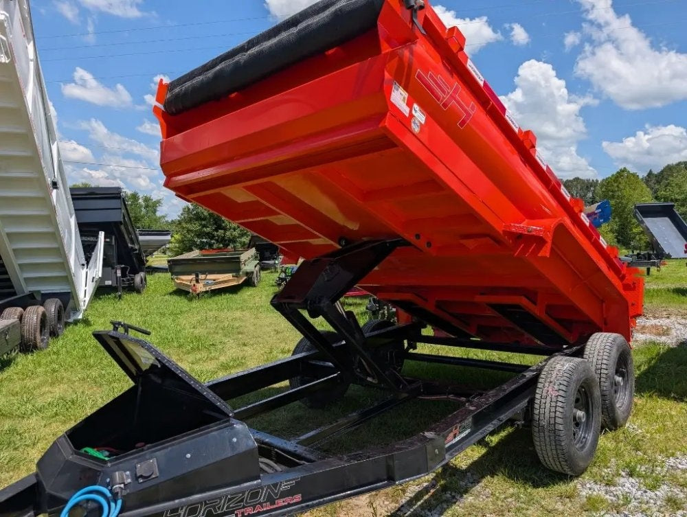 12'x77" Horizon HZ6 Bumper Pull Dump - Bumper Pull Dump - TrailerSwap