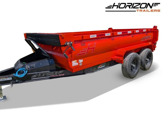 12'x77" Horizon HZ6 Bumper Pull Dump - Bumper Pull Dump - TrailerSwap