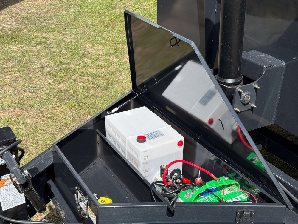 14' Dump Trailer BP 40" Side Walls - Telescopic lift - 7k Axles - Hydraulic Jack - Bumper Pull Dump - Dump Trailers - TrailerSwap