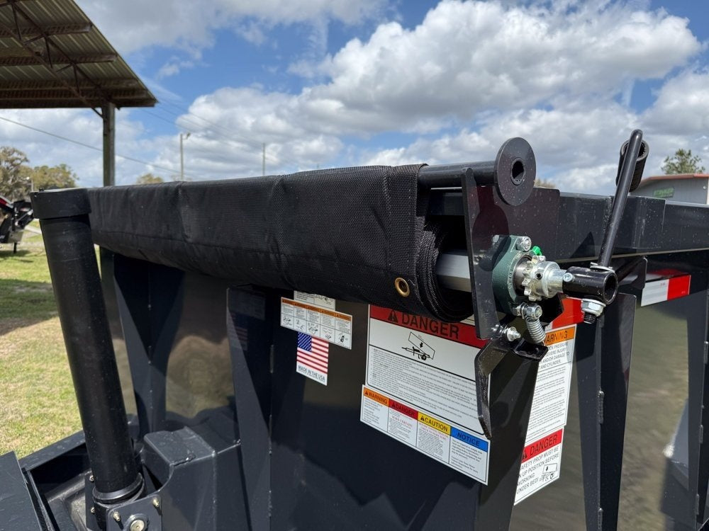 14' Dump Trailer BP 40" Side Walls - Telescopic lift - 7k Axles - Hydraulic Jack - Bumper Pull Dump - Dump Trailers - TrailerSwap