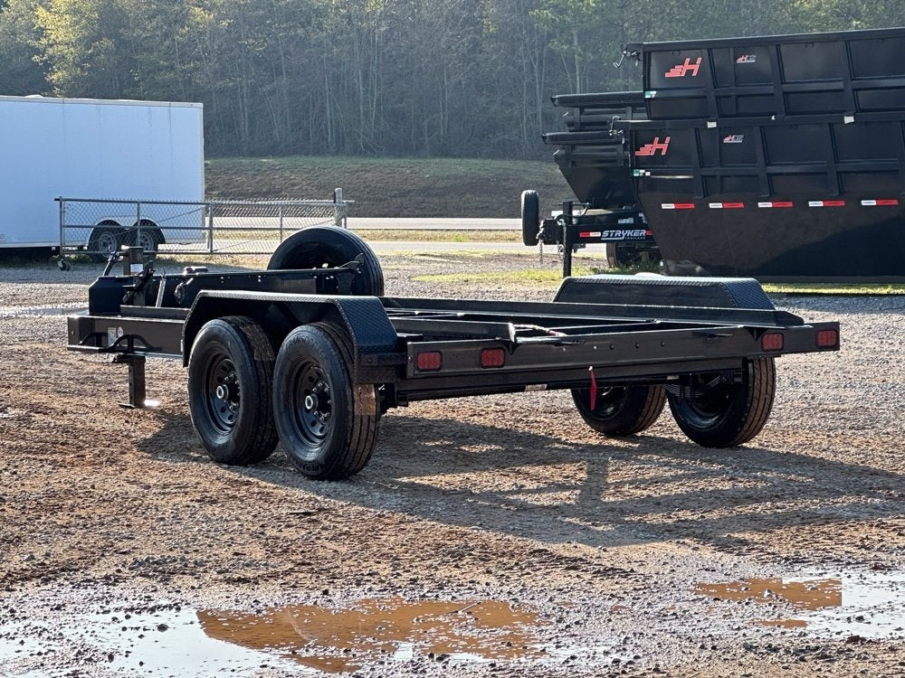 14' Dura-Haul RRO Bumper Pull Roll Off Base Trailer - (2) 7K Axles - Roll Off Base Trailer - RO 14' Bumper Pull - TrailerSwap