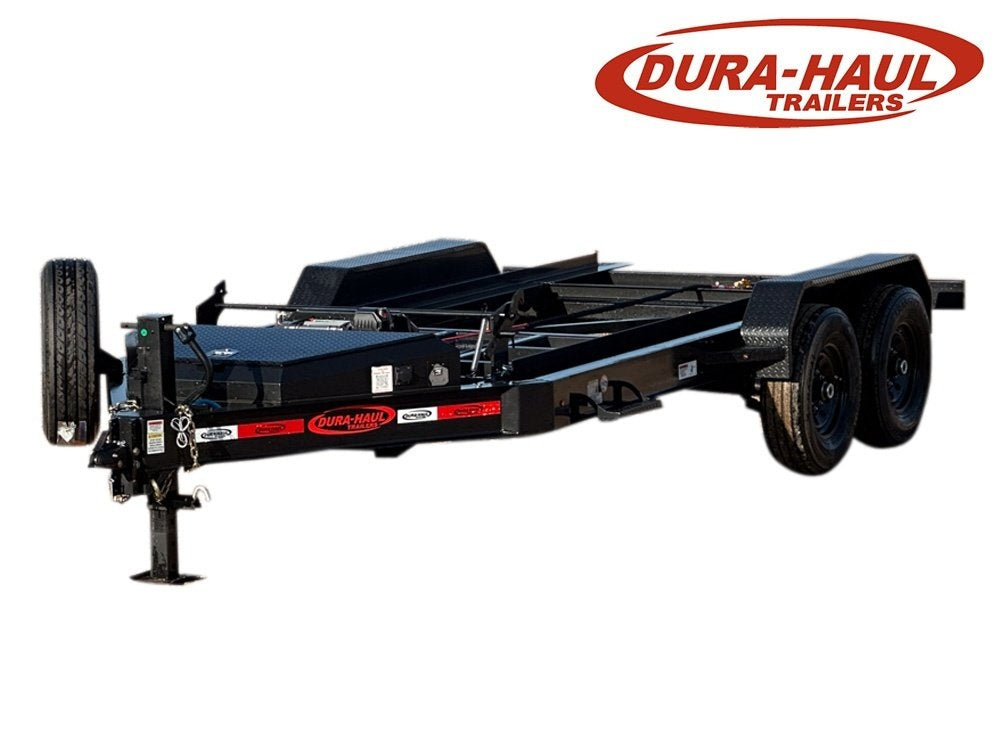 14' Dura-Haul RRO Bumper Pull Roll Off Base Trailer - (2) 7K Axles - Roll Off Base Trailer - RO 14' Bumper Pull - TrailerSwap