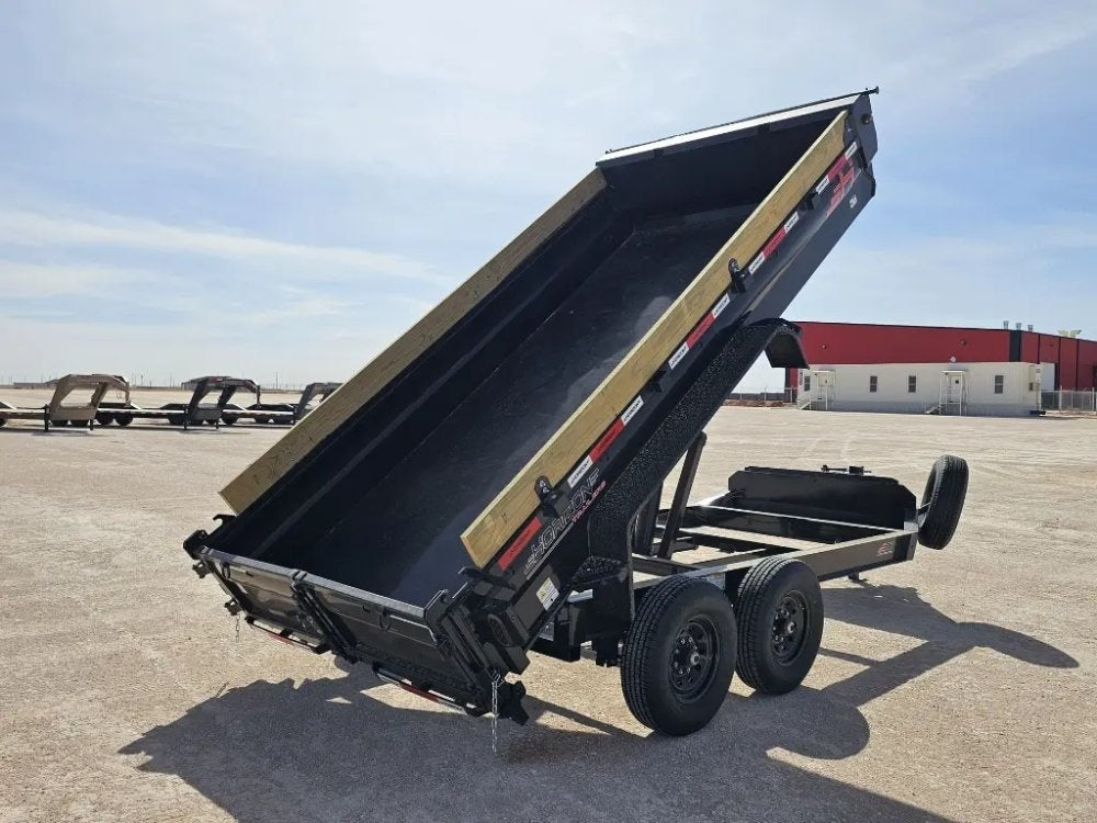 14' Horizon EZ7 Bumper Pull Dump Trailer 19" Sides - (2) 7K Axles - Bumper Pull Dump - TrailerSwap