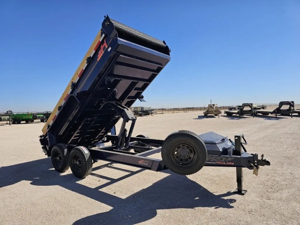 14' Horizon EZ7 Bumper Pull Dump Trailer 19" Sides - (2) 7K Axles - Bumper Pull Dump - TrailerSwap