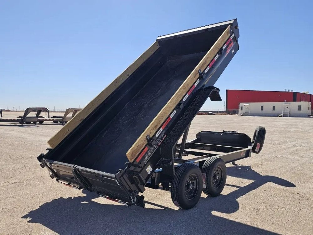 14' Horizon EZ7 Bumper Pull Dump Trailer 19" Sides - (2) 7K Axles - Bumper Pull Dump - TrailerSwap