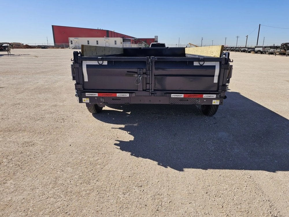 14' Horizon EZ7 Bumper Pull Dump Trailer 19" Sides - (2) 7K Axles - Bumper Pull Dump - TrailerSwap