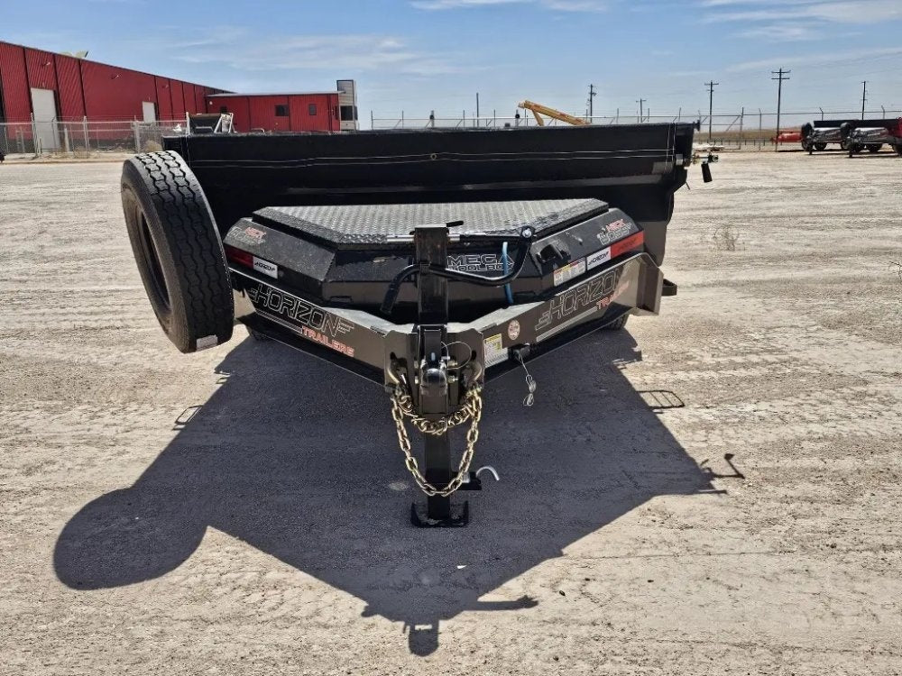 14' Horizon HZ7 Bumper Pull Dump Trailer 24" Side Walls - (2) 7K Axles - Bumper Pull Dump - TrailerSwap