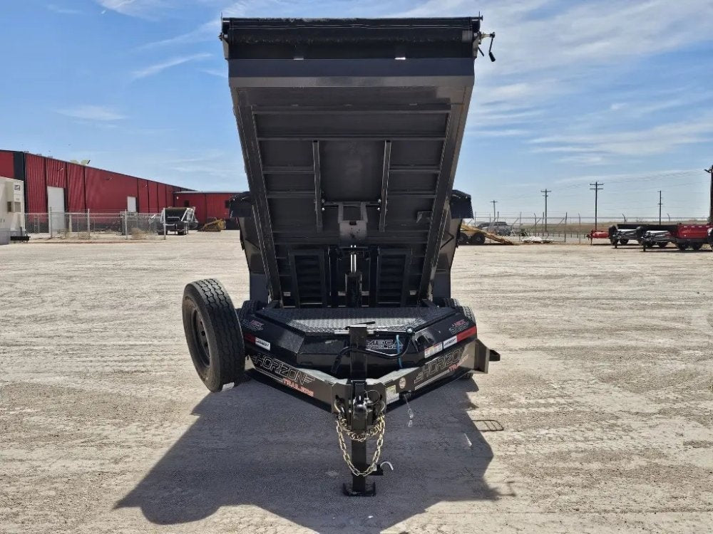 14' Horizon HZ7 Bumper Pull Dump Trailer 24" Side Walls - (2) 7K Axles - Bumper Pull Dump - TrailerSwap