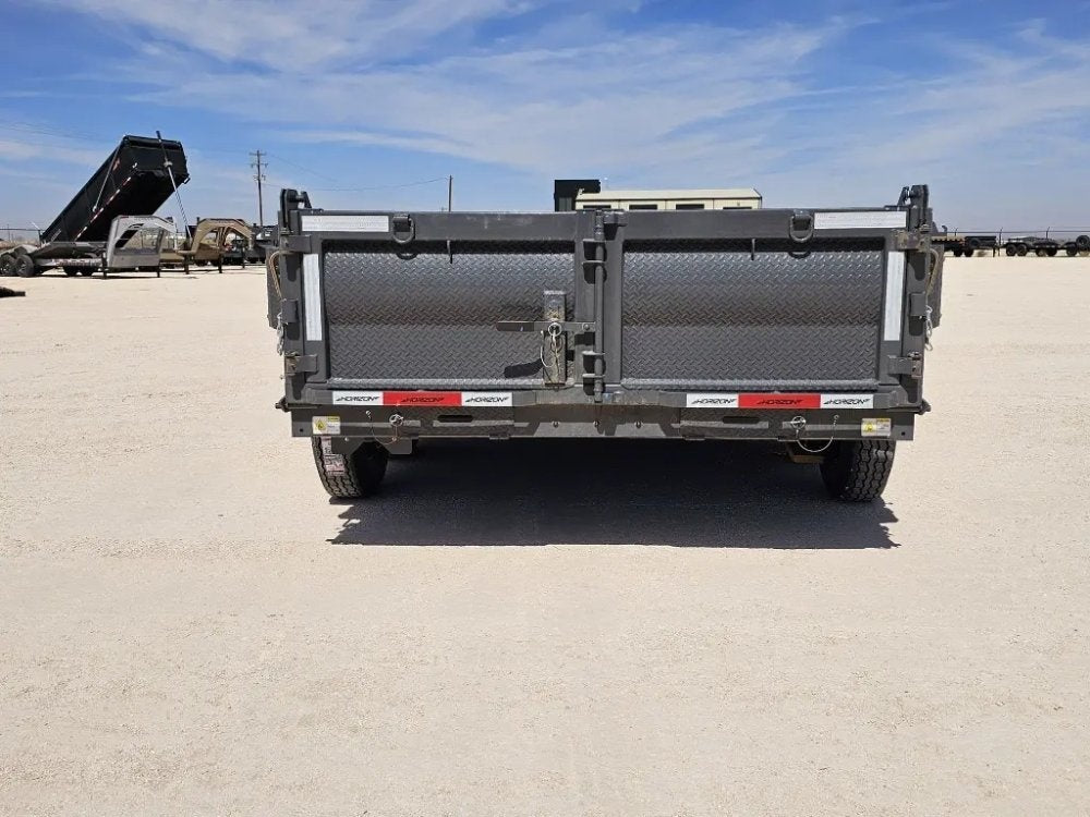 14' Horizon HZ7 Bumper Pull Dump Trailer 24" Side Walls - (2) 7K Axles - Bumper Pull Dump - TrailerSwap