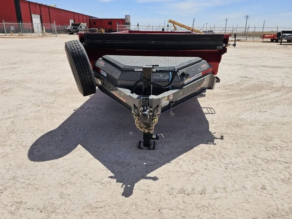 14' Horizon HZ7 Bumper Pull Dump Trailer 24" Side Walls - (2) 7K Axles - Bumper Pull Dump - TrailerSwap
