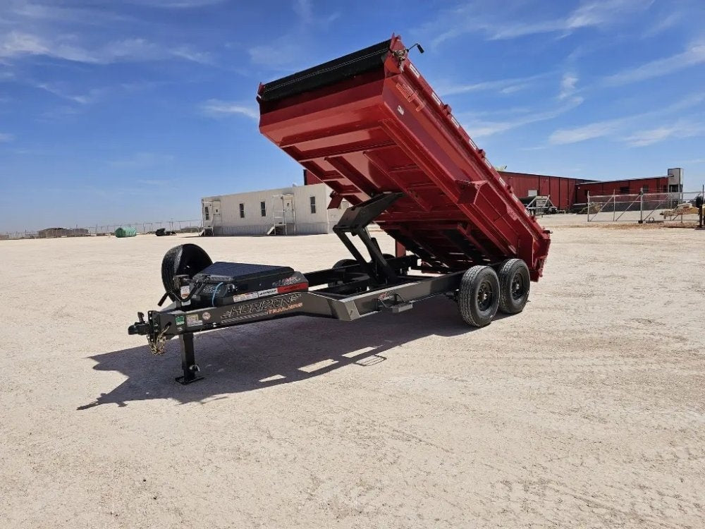 14' Horizon HZ7 Bumper Pull Dump Trailer 24" Side Walls - (2) 7K Axles - Bumper Pull Dump - TrailerSwap