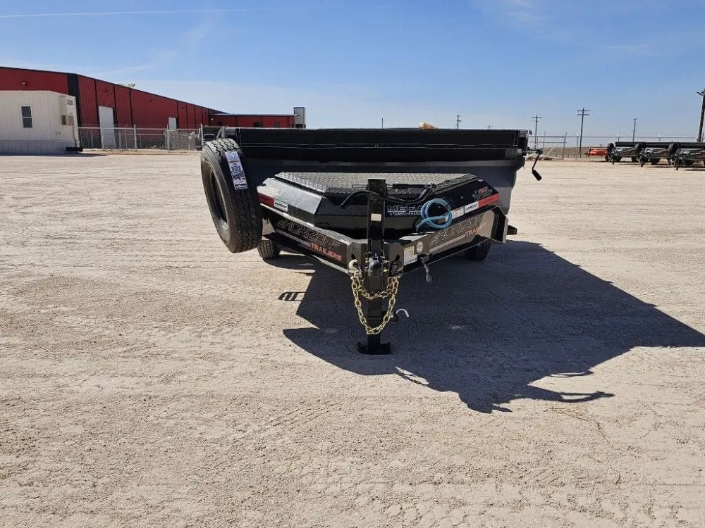 14' Horizon HZ7 Bumper Pull Dump Trailer 24" Side Walls - (2) 7K Axles - Bumper Pull Dump - TrailerSwap