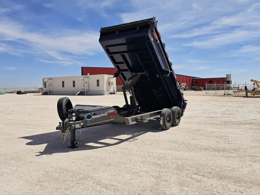 14' Horizon HZ7 Bumper Pull Dump Trailer 24" Side Walls - (2) 7K Axles - Bumper Pull Dump - TrailerSwap