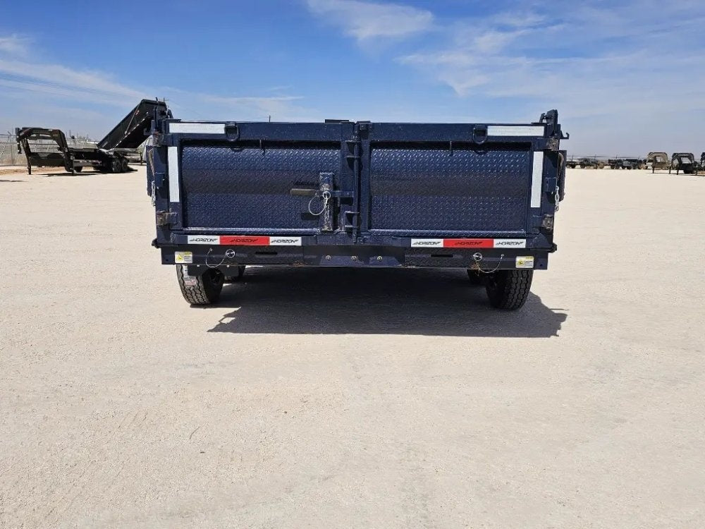 14' Horizon HZ7 Bumper Pull Dump Trailer 24" Side Walls - (2) 7K Axles - Bumper Pull Dump - TrailerSwap