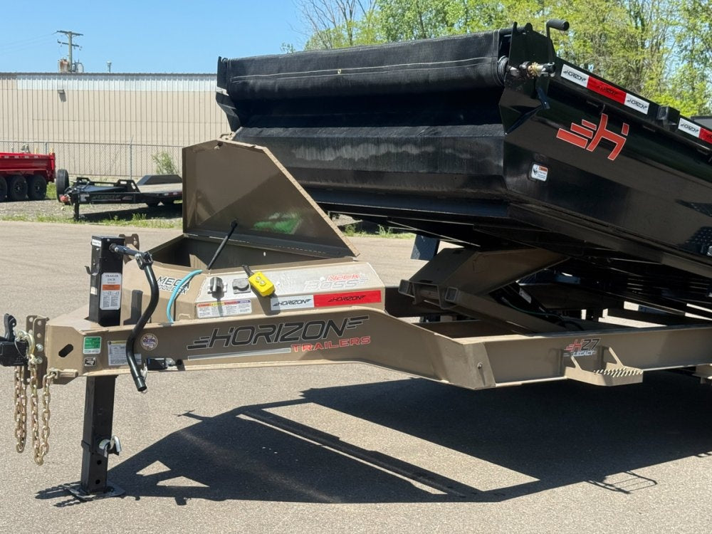 14' Horizon HZ7 Bumper Pull Dump Trailer 24" Side Walls - (2) 7K Axles - Bumper Pull Dump - TrailerSwap