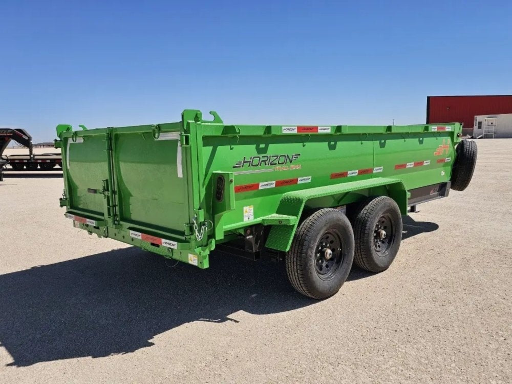 14' Horizon LZ7 Bumper Pull Dump Trailer 30" Side Walls - (2) 7K Axles - Bumper Pull Dump - TrailerSwap