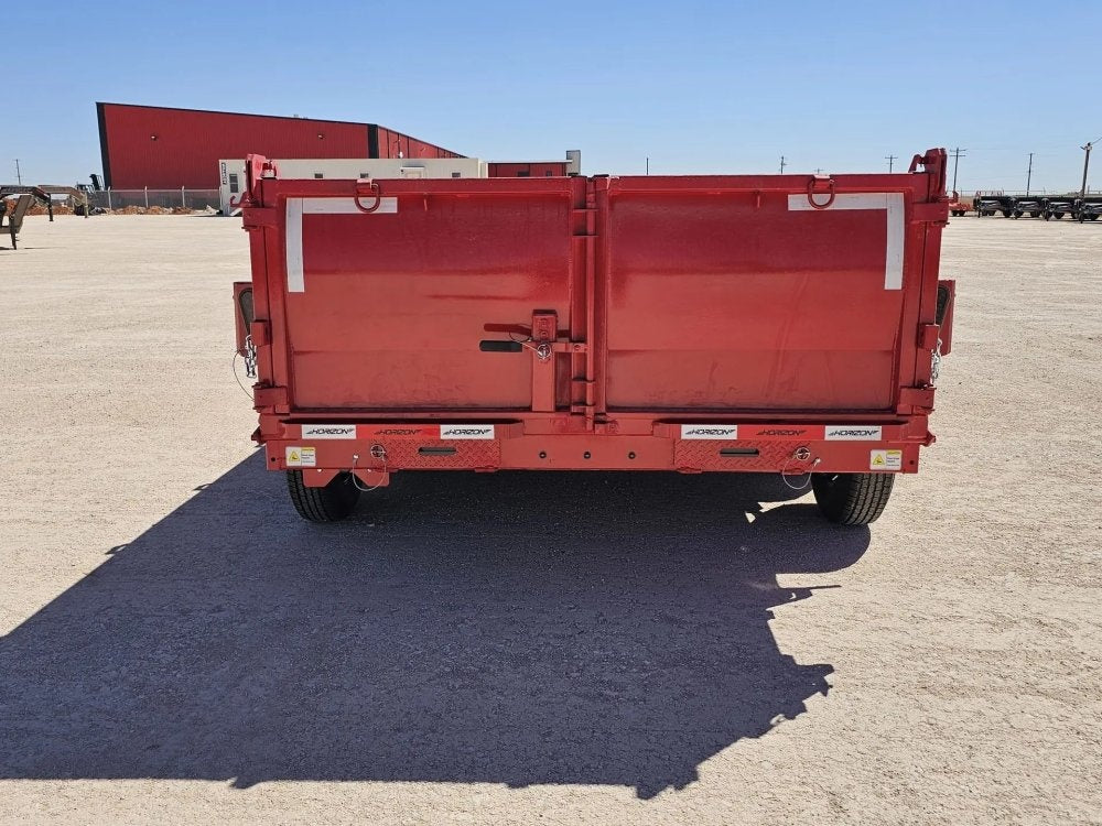 14' Horizon LZ7 Bumper Pull Dump Trailer 30" Side Walls - (2) 7K Axles - Bumper Pull Dump - TrailerSwap