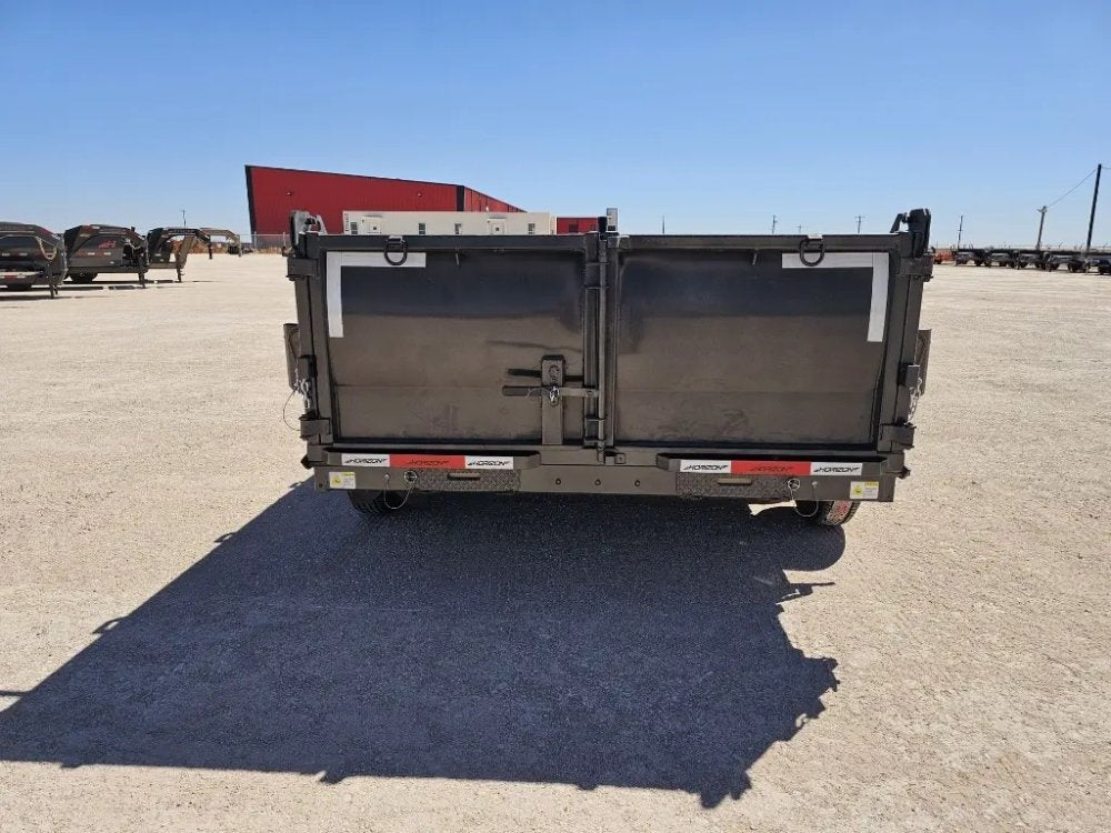 14' Horizon LZ7 Bumper Pull Dump Trailer 30" Side Walls - (2) 7K Axles - Bumper Pull Dump - TrailerSwap