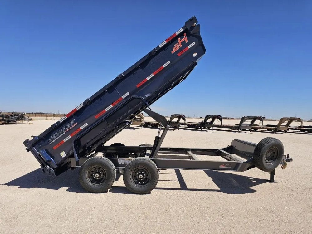 14' Horizon LZ7 Bumper Pull Dump Trailer 30" Side Walls - (2) 7K Axles - Bumper Pull Dump - TrailerSwap