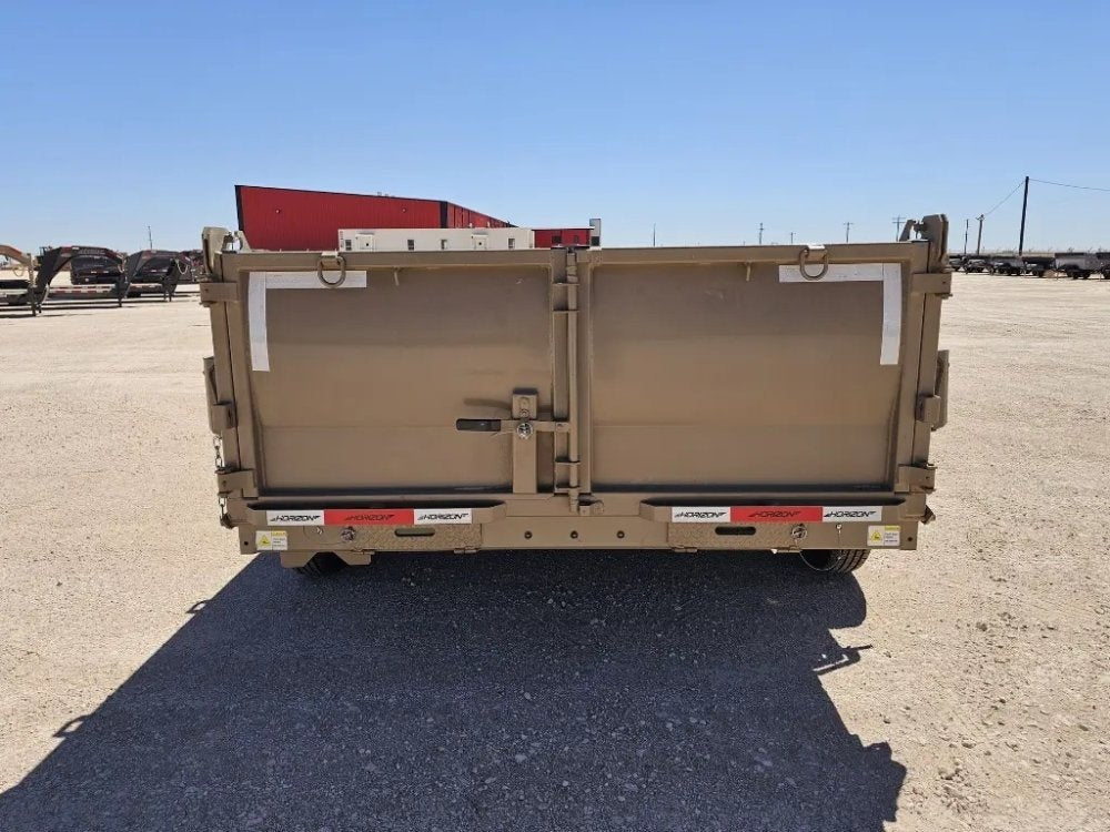 14' Horizon LZ7 Bumper Pull Dump Trailer 30" Side Walls - (2) 7K Axles - Bumper Pull Dump - TrailerSwap