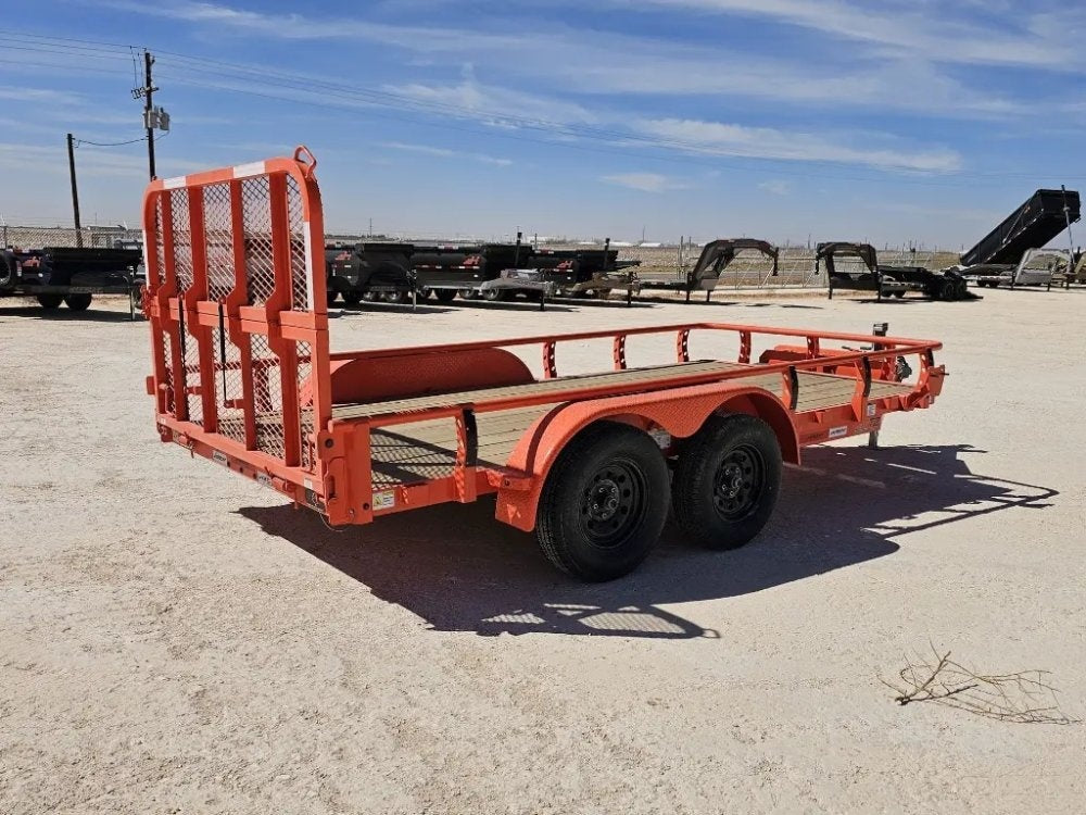 14' Horizon UTZ Bumper Pull Utility Trailer - (2) 3.5K Axles - Utility & SXS - TrailerSwap