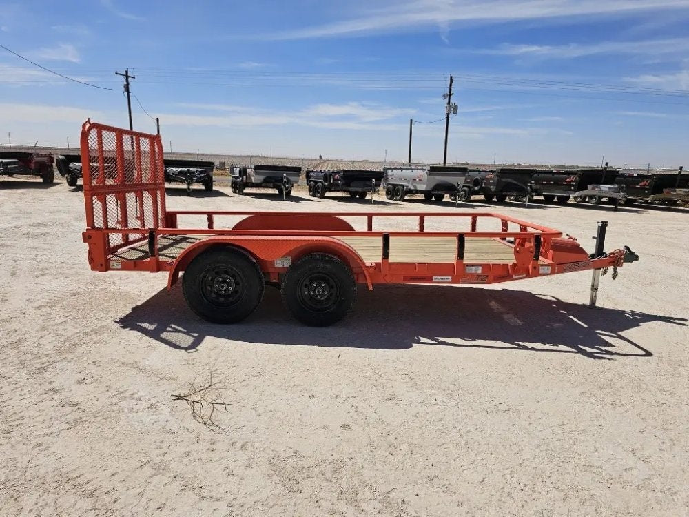 14' Horizon UTZ Bumper Pull Utility Trailer - (2) 3.5K Axles - Utility & SXS - TrailerSwap