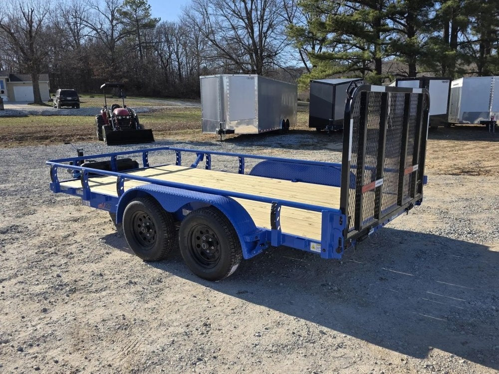 14' Horizon UTZ Bumper Pull Utility Trailer - (2) 3.5K Axles - Utility & SXS - TrailerSwap