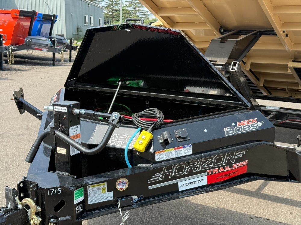 14' HZ7 Dump 36" Sides - 7K Axles - 620 Scissor - Bumper Pull Dump - Dump Trailers - TrailerSwap