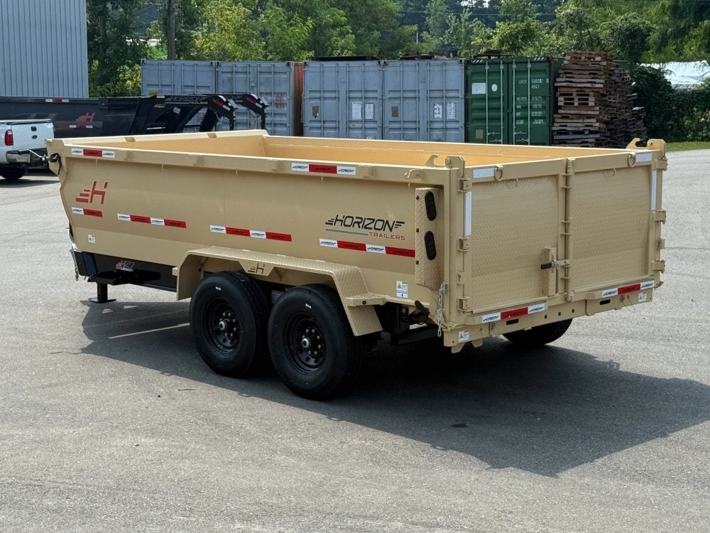 14' HZ7 Dump 36" Sides - 7K Axles - 620 Scissor - Bumper Pull Dump - Dump Trailers - TrailerSwap