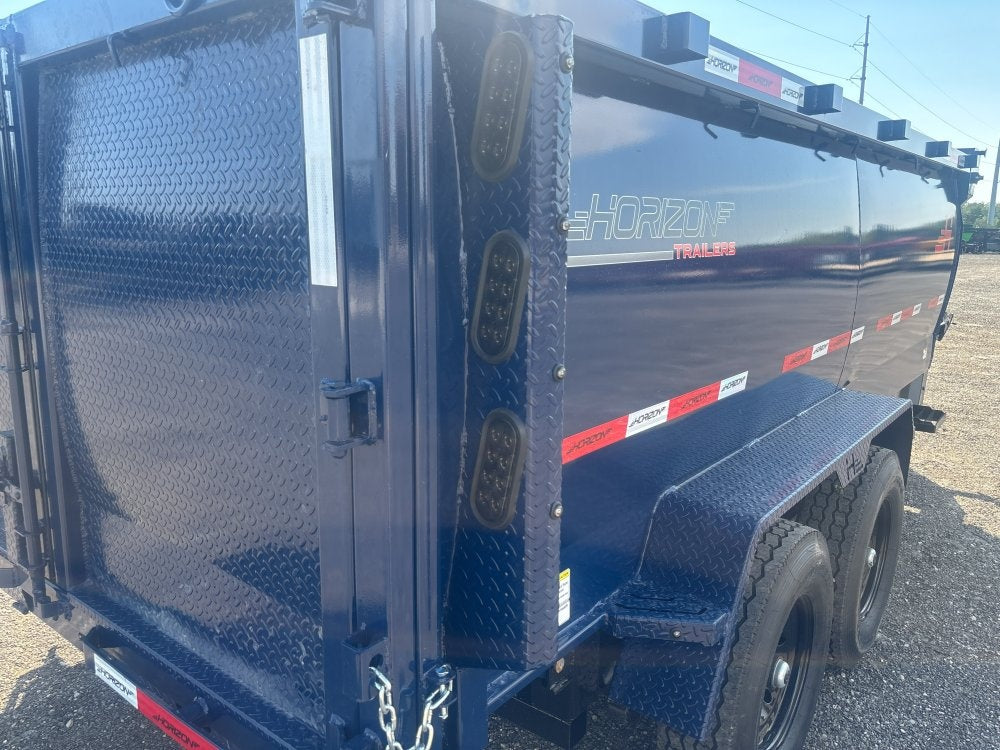 14' HZ7 Dump 48" Sides - 7K Axles - 620 Scissor - Bumper Pull Dump - Dump Trailers - TrailerSwap